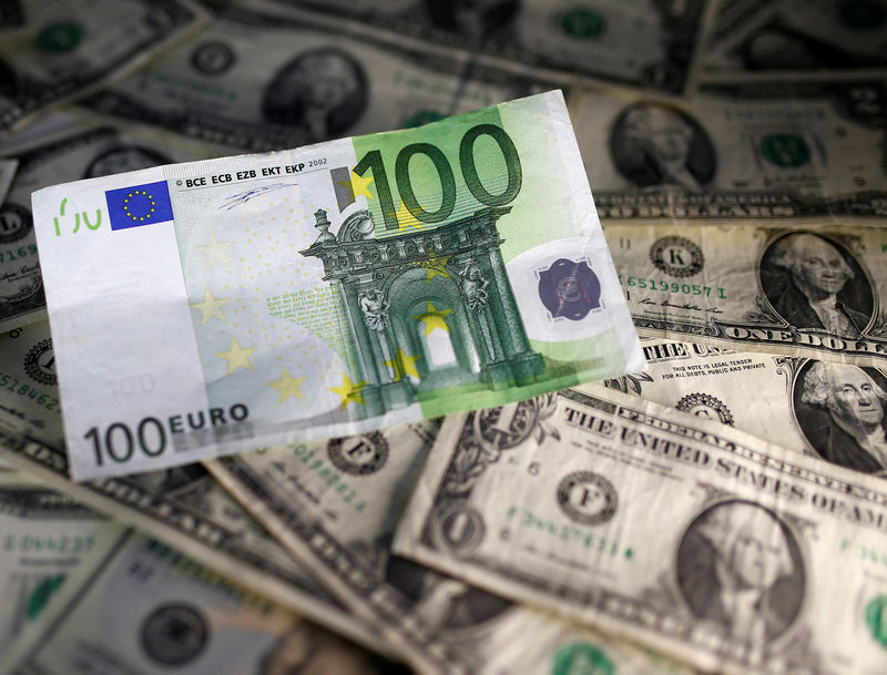 © Reuters. Евро подорожал, доллар подешевел перед заседанием ФРС